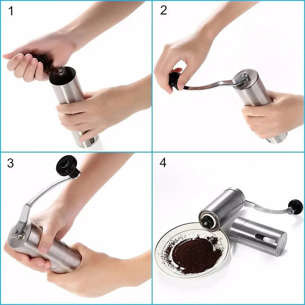 Mini Coffee Grinder Stainless Steel Hand Manual Handmade Coffee Bean Grinder Crocus Grinders Nespresso Dolce Gusto Capsule Evolatte